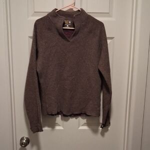 Mountain Hardwear Women's Taupe Cowl Neck Sweater